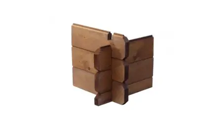 Abri de jardin en bois - 11.7m2 - 3.9x3m - Traité - Ep. 34mm - Couleur: marron