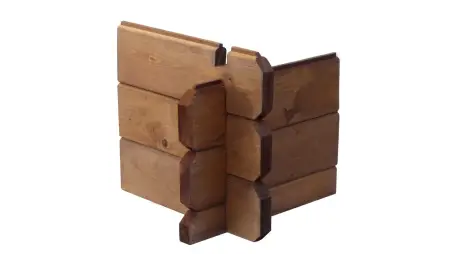 Abri de jardin en bois - 9m2 - 3x3m - Traité - Ep. 28mm - Couleur: marron