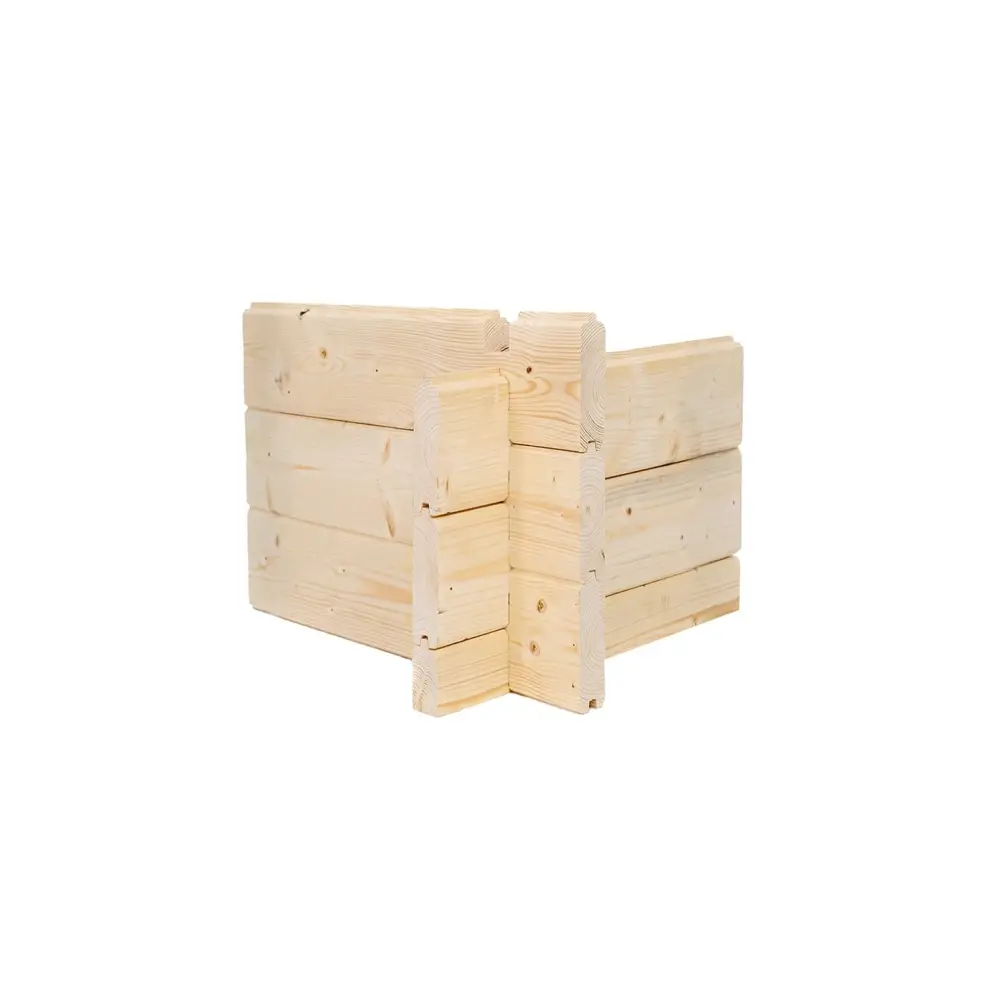 Abri de jardin en bois - 12m2 - 4x3m - Ep. 34mm - Couleur: naturel