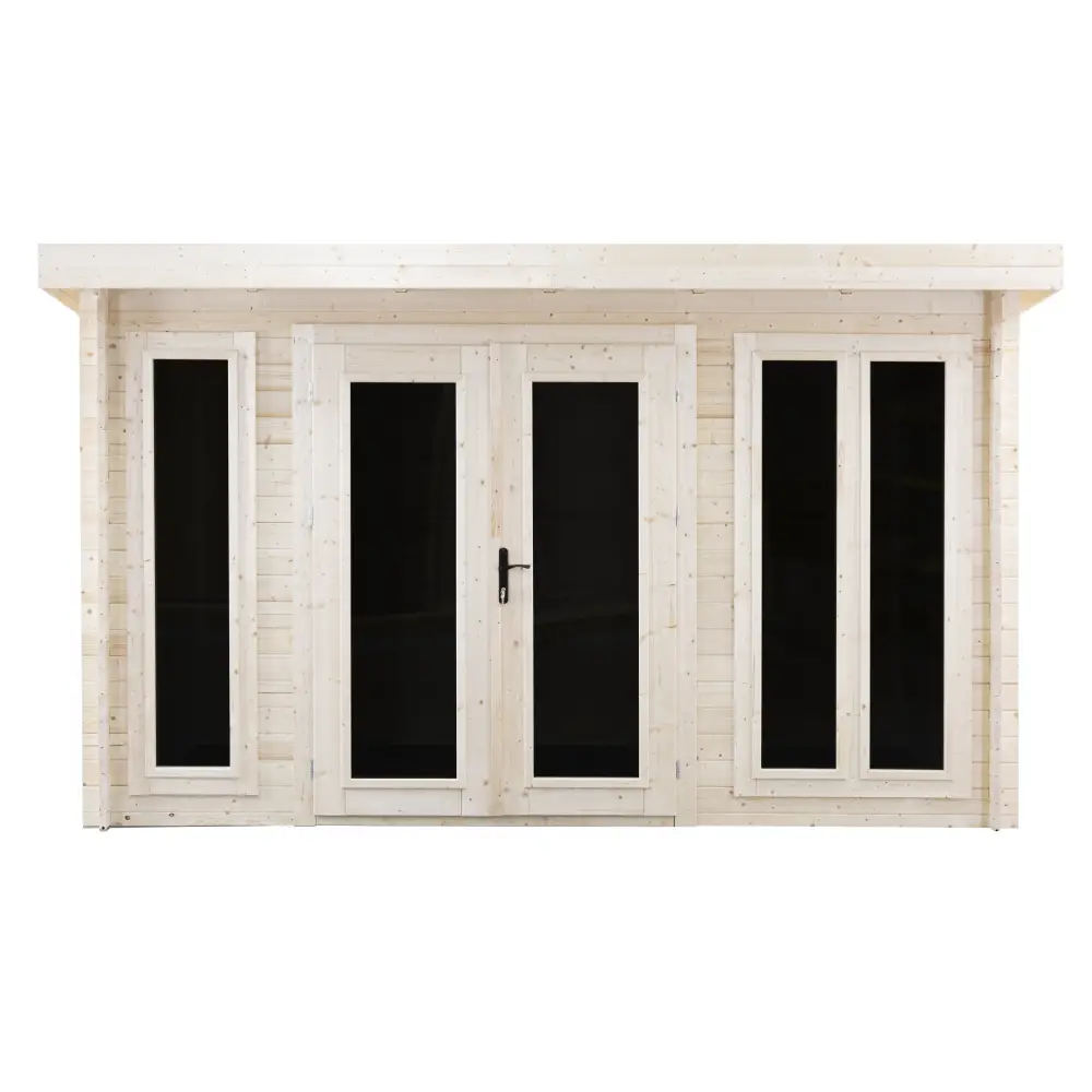 Abri de jardin en bois - 12m2 - 4x3m - Ep. 34mm - Couleur: naturel