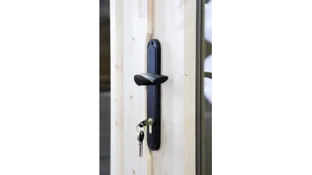 Abri de jardin en bois - 16m2 - 4x4m - Ep. 34mm - Couleur: naturel