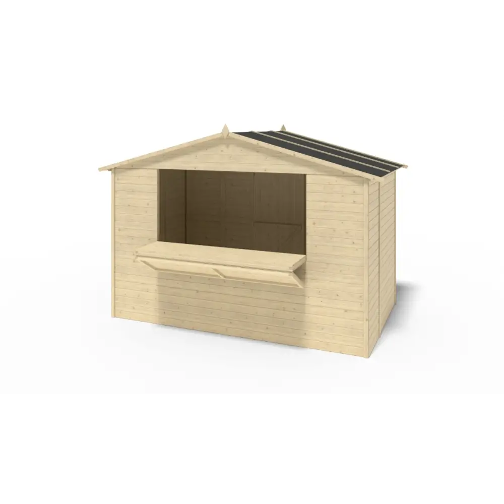 Kiosque/ stand de marché/ de vente 5.72 m2 - 3.11x1.84 m - 19 mm