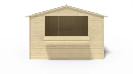 Kiosque/ stand de marché/ de vente 5.72 m2 - 3.11x1.84 m - 19 mm