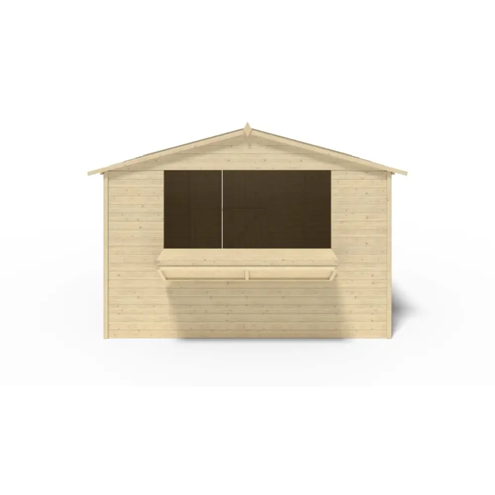 Kiosque/ stand de marché/ de vente 9.42 m2 - 3.11x3.03 m - 19 mm