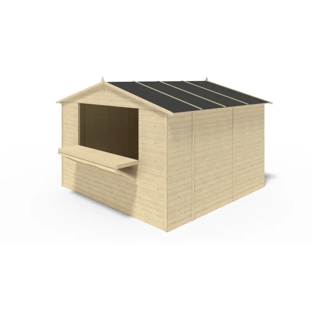 Kiosque/ stand de marché/ de vente 9.42 m2 - 3.11x3.03 m - 19 mm