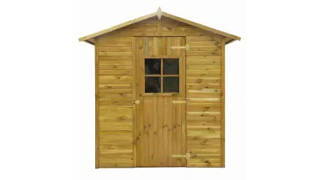Abri de jardin en bois 2.17 m2 - 1.77x1.23 m - traité - Couleur: vert