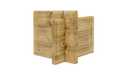 Abri de jardin en bois - 12m2 - 4x3m - Traité - Ep. 40mm - Couleur: vert