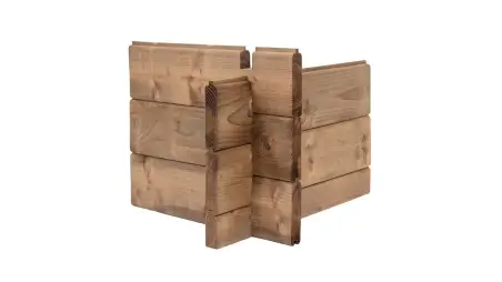 Abri de jardin en bois - 4x3 m avec extension de 4x2.76 m - 23.06 m² - Traité