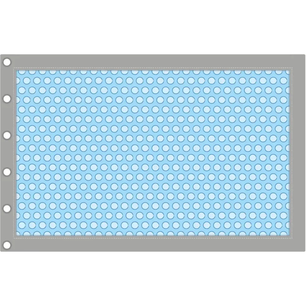 Bâche à bulles d'été 4.21 x 2.41 m pour piscine BAS7306