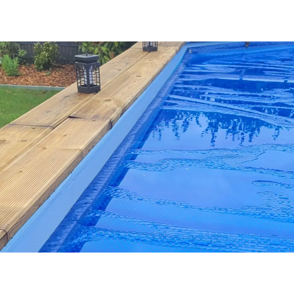Bâche à bulles d'été 7.97 x 3.82 m pour piscine BAS7309