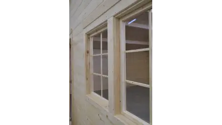 Abri de jardin en bois - 30m2 - 6x5m - Ep. 40mm - Couleur: naturel