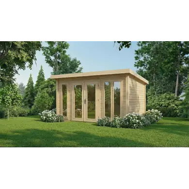 Abri de jardin en bois Kira 4,04x3,09m - 12m2 - Ep. 34mm