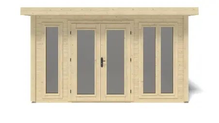 Abri de jardin en bois Kira 4,04x3,09m - 12m2 - Ep. 34mm