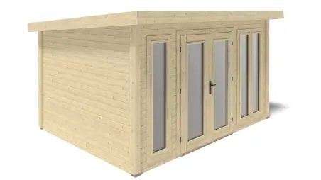 Abri de jardin en bois Kira 4,04x3,09m - 12m2 - Ep. 34mm