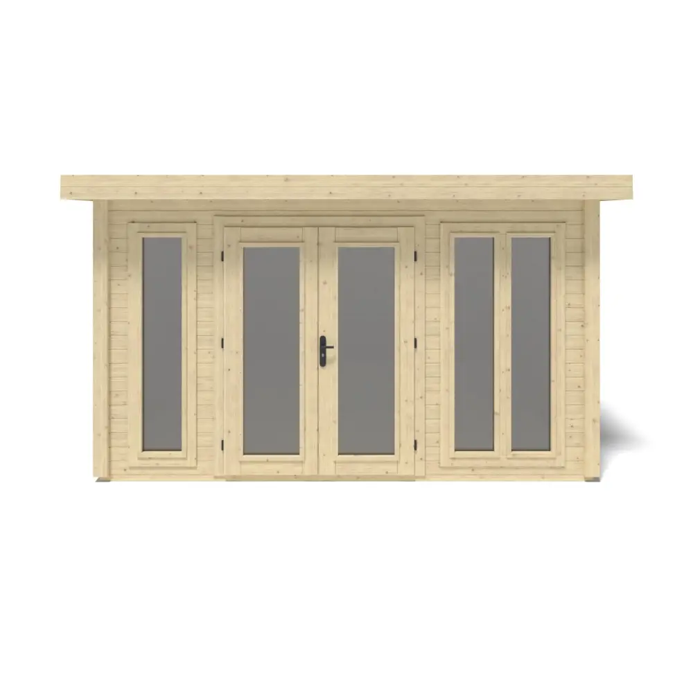 Abri de jardin en bois Kira 4,04x4,09m - 12m2 - Ep. 34mm