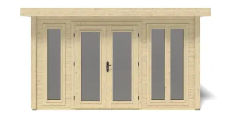 Abri de jardin en bois Kira 4,04x4,09m - 12m2 - Ep. 34mm