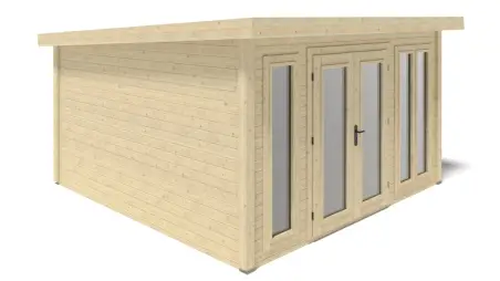 Abri de jardin en bois Kira 4,04x4,09m - 12m2 - Ep. 34mm