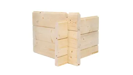 Abri de jardin en bois - 18m2 - 5.79x3m - Ep. 28mm - Couleur: naturel