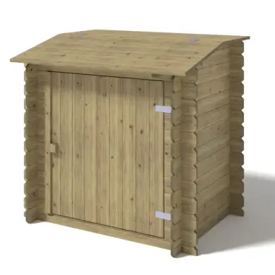 Armoire de jardin en bois -1.2x0.89 m - H.1.13 m - imprégné