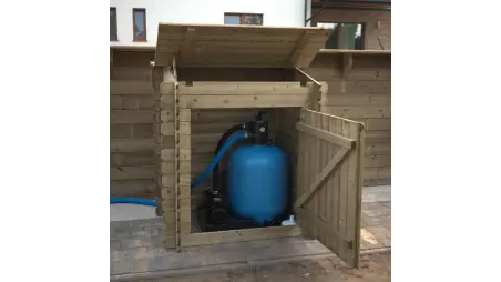 Armoire de jardin en bois -1.2x0.89 m - H.1.13 m - imprégné