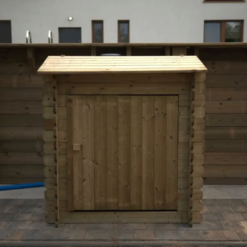 Armoire de jardin en bois -1.2x0.89 m - H.1.13 m - imprégné