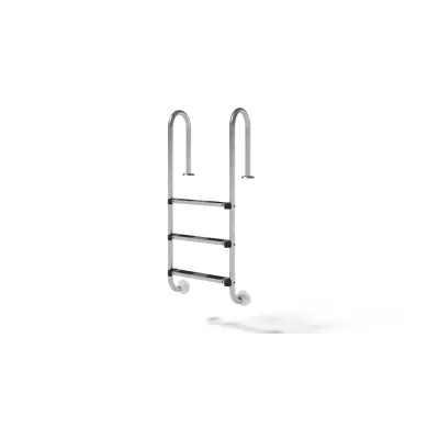 Échelle de piscine en acier inoxydable à 3 marches