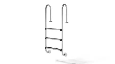 Échelle de piscine en acier inoxydable à 3 marches