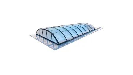 Abri de piscine Horizon - 7.03x3.36 m - polycarbonate alvéolaire 8 mm - pour piscine BAS7307