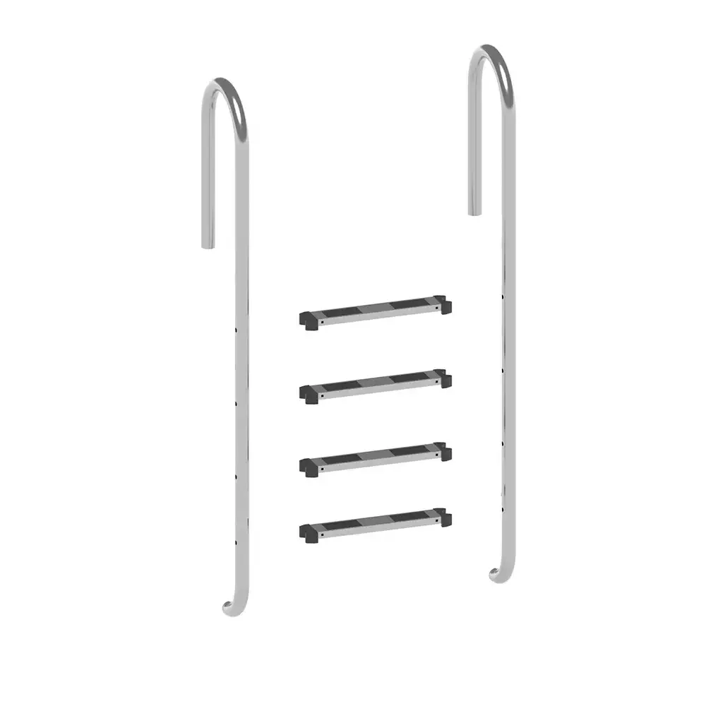 Échelle de piscine en acier inoxydable à 4 marches