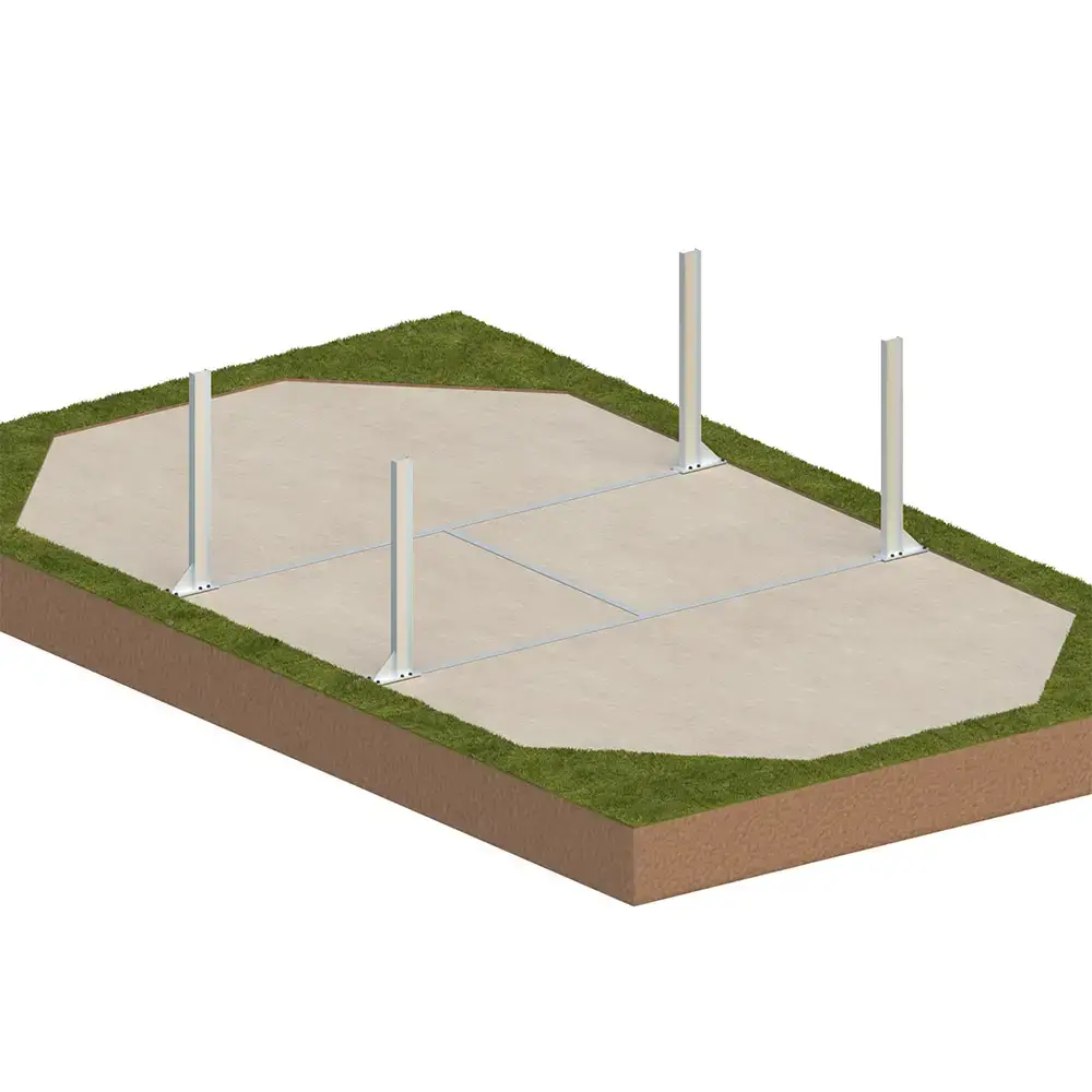 Piscine en bois 6.57x4.07 - H.1.2 m cadre en métal, sans dalle béton
