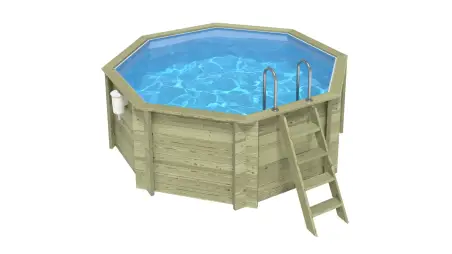 Piscine en bois Coral 3.25x3.25 - H.1.18 m autoportante