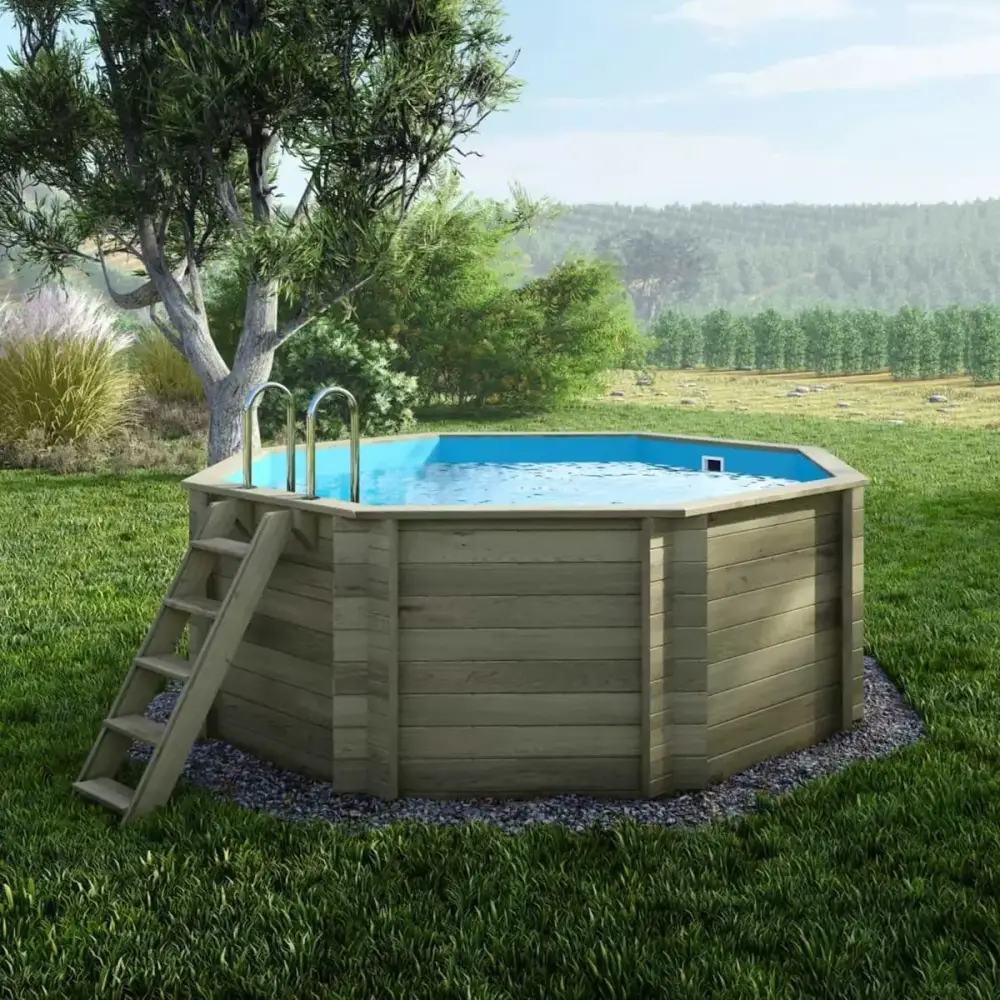 Piscine en bois Coral 3.25x3.25 - H.1.18 m autoportante