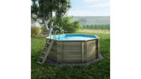 Piscine en bois Coral 3.25x3.25 - H.1.18 m autoportante