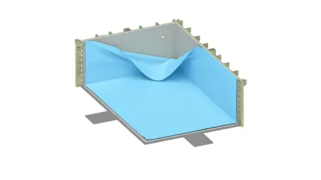 Piscine en bois Nemo 4.3x3 - H.1.31 m fixations à sceller