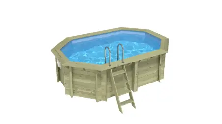 Piscine en bois Nemo 4.3x3 - H.1.18 m fixations à visser