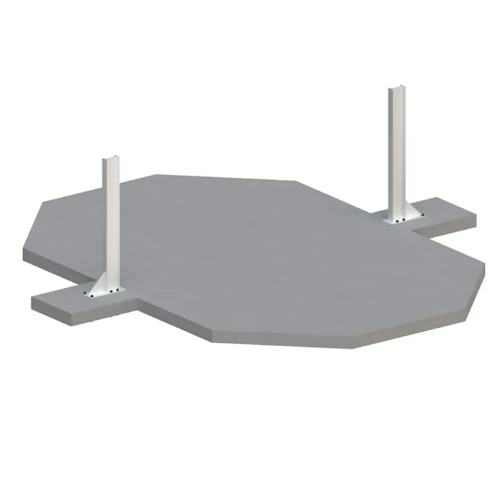 Piscine en bois Nemo 4.3x3 - H.1.31 m fixations à visser