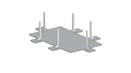 Piscine en bois Aqua 4.65x2.85 - H.1.24 m fixations à visser