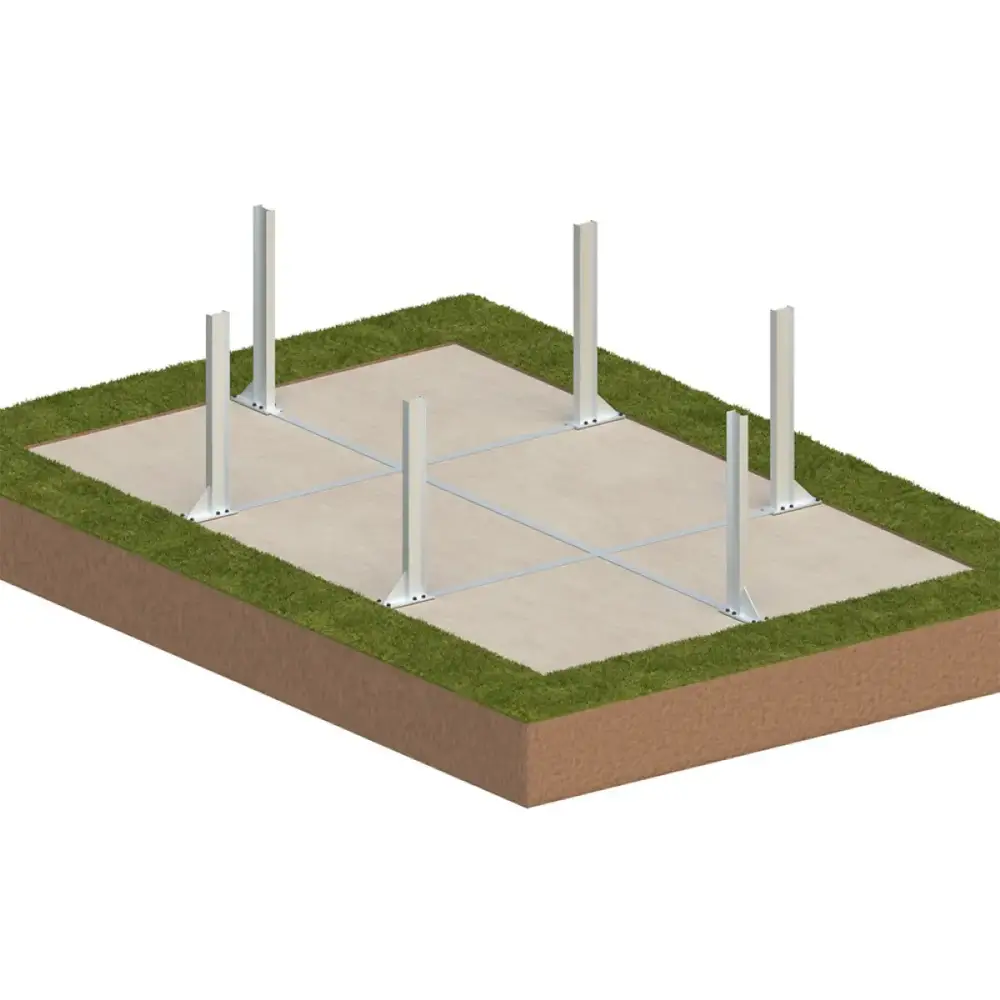 Piscine en bois Aqua 6.1x2.85 - H.1.31 m cadre en métal, sans dalle béton
