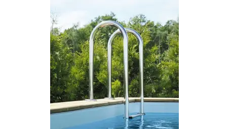 Piscine en bois Aqua 7x3.75 - H.1.45 m fixations à visser