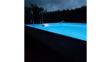 Piscine en bois Aqua 7x3.75 - H.1.45 m fixations à visser