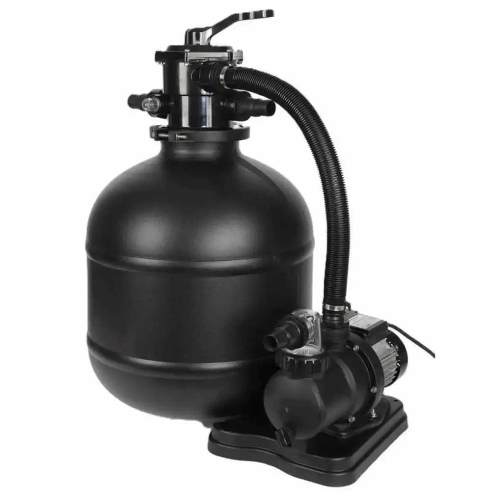 Piscine en bois Aqua 8.5x4.35 - H.1.45 m cadre en métal, sans dalle béton