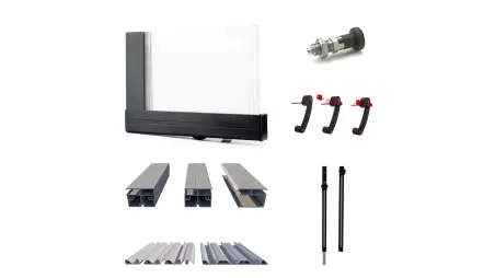 Abri de piscine Horizon - 4.33x2.52 m - polycarbonate alvéolaire 8 mm - pour piscine BAS7302. BAS7303