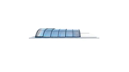 Abri de piscine Horizon - 4.64x2.52 m - polycarbonate alvéolaire 8 mm - pour piscine BAS7304