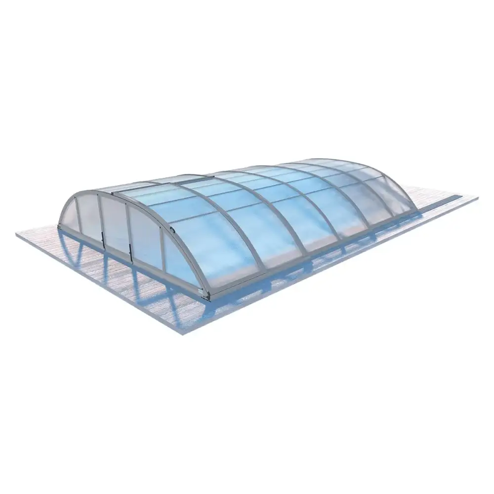 Abri de piscine Horizon - 4.64x2.52 m - polycarbonate alvéolaire 8 mm - pour piscine BAS7304