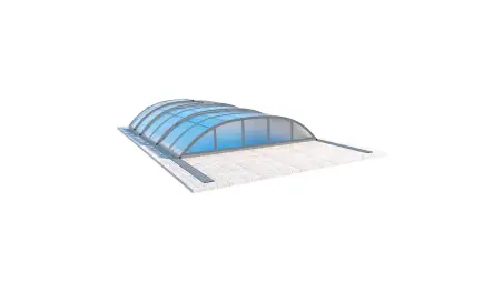 Abri de piscine Horizon - 4.64x2.52 m - polycarbonate alvéolaire 8 mm - pour piscine BAS7304