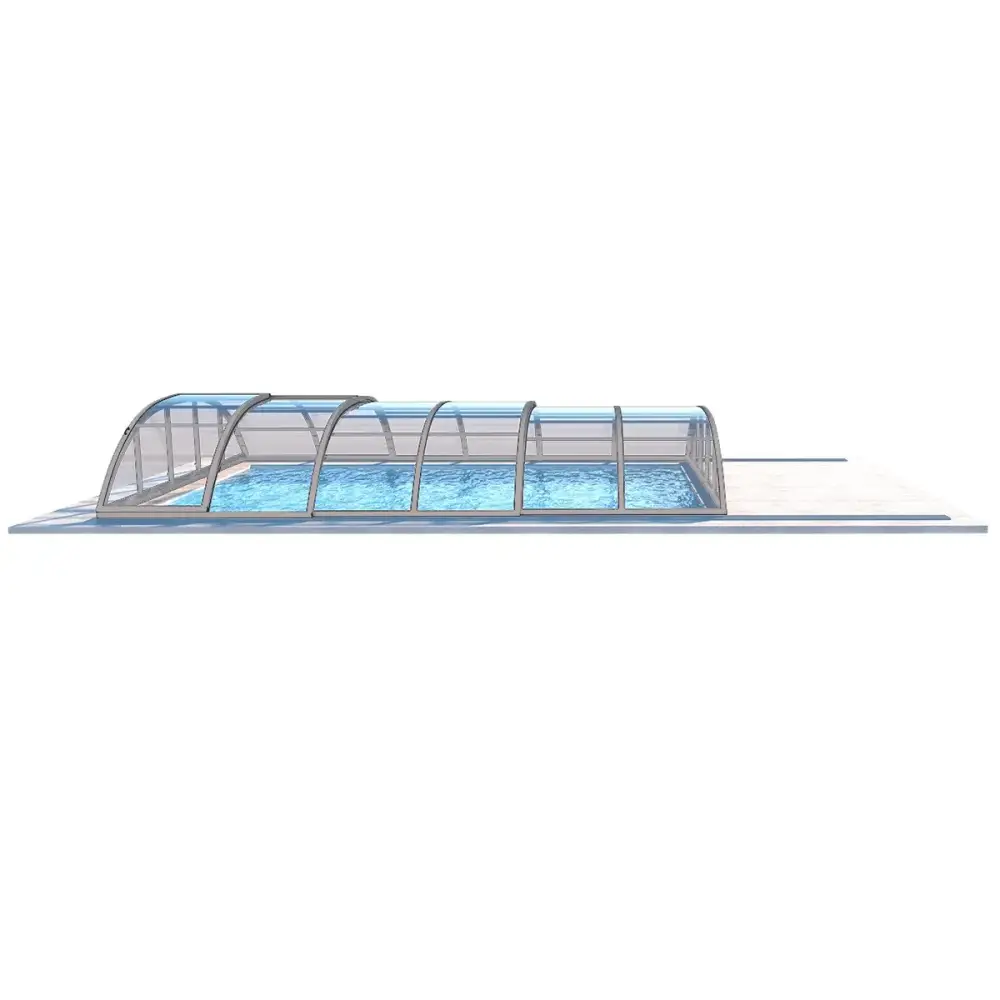 Abri de piscine Horizon - 5.95x3.08 m - polycarbonate massif 3 mm - pour piscine BAS7305