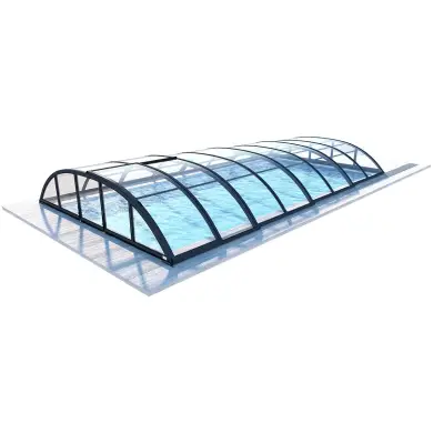 Abri de piscine Horizon - 7.03x3.36 m - polycarbonate massif 3 mm - pour piscine BAS7307