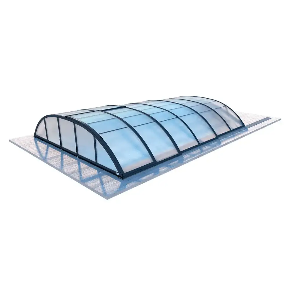 Abri de piscine Horizon - 5.95x3.08 m - polycarbonate alvéolaire 8 mm - pour piscine BAS7305