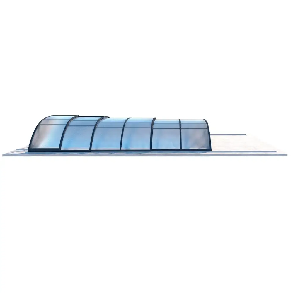 Abri de piscine Horizon - 5.95x3.08 m - polycarbonate alvéolaire 8 mm - pour piscine BAS7305