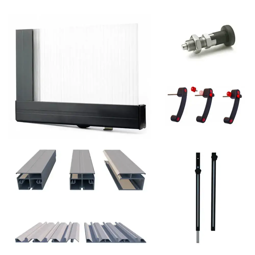 Abri de piscine Horizon - 5.95x3.08 m - polycarbonate alvéolaire 8 mm - pour piscine BAS7305